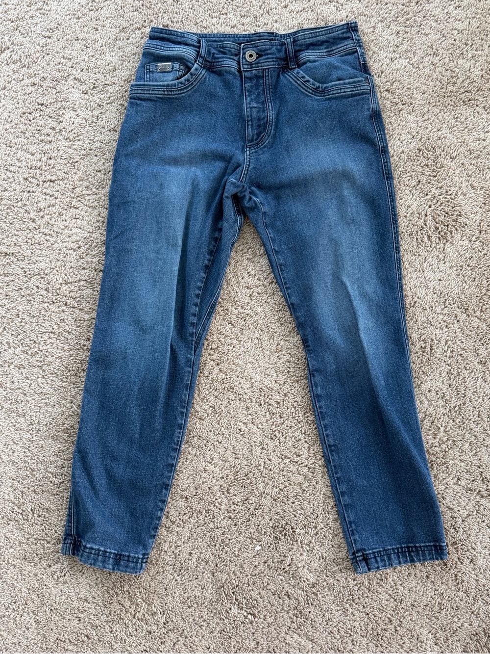 Kuhl Straight Blue Denim Jeans Men Cotton Button Zip Pockets Medium Wash